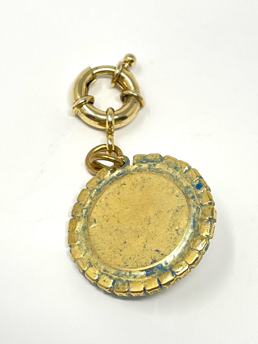 New Anthropologie x Tova Blue Enamel Gold Charm - Picture 4 of 4